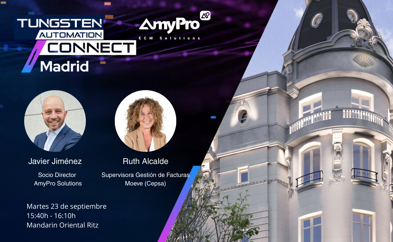 Tungsten Automation Connect 2025; AmyPro, patrocinador oficial